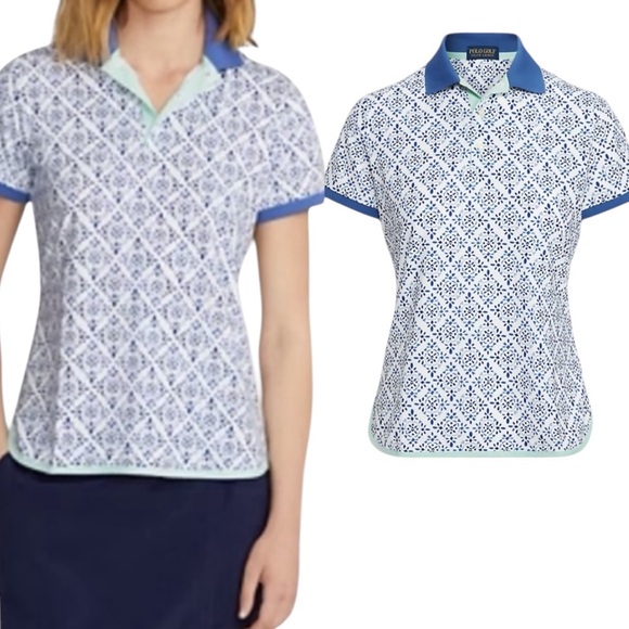 Polo Ralph Lauren Tops - Ralph Lauren Golf Graphic Jersey Polo Shirt Sz S Breathable Sport Motion